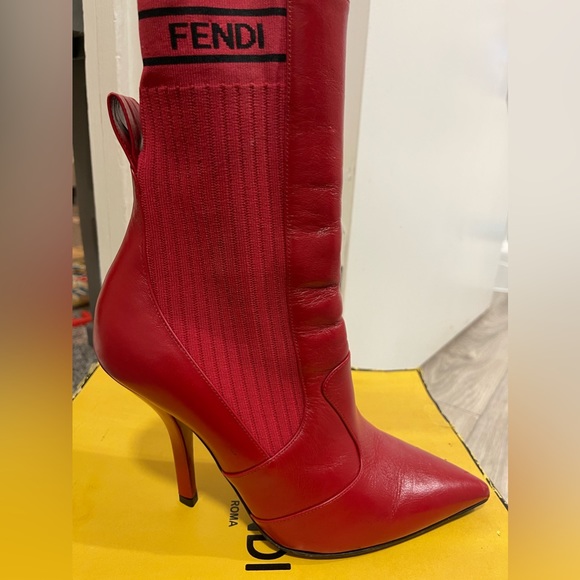Red Fendi Ankle boot - Picture 1 of 3